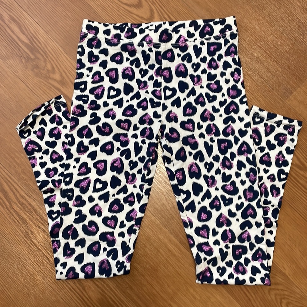 Crewcuts Glitter Hearts Girls Tights